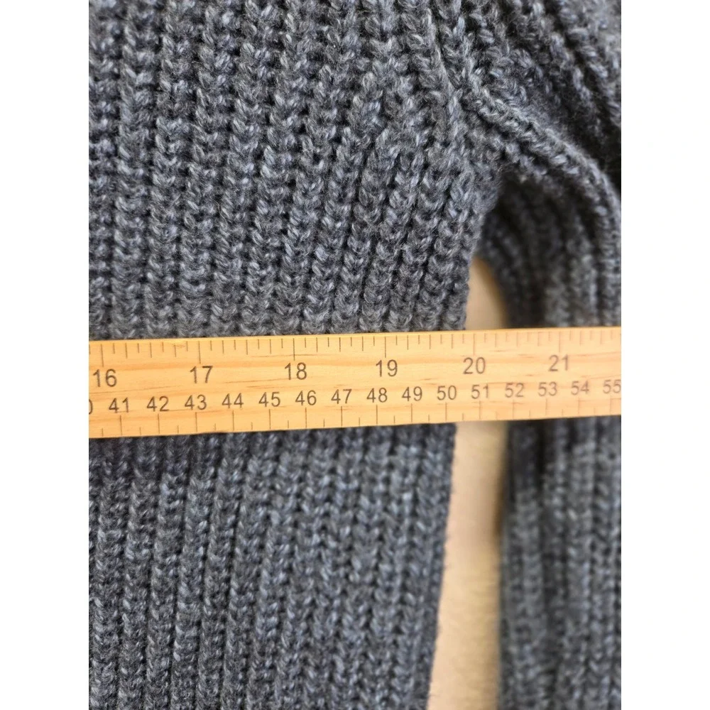Abercrombie & Fitch Mens Shawl Collar Cardigan Sweater Navy Blue Marl XL Heavy